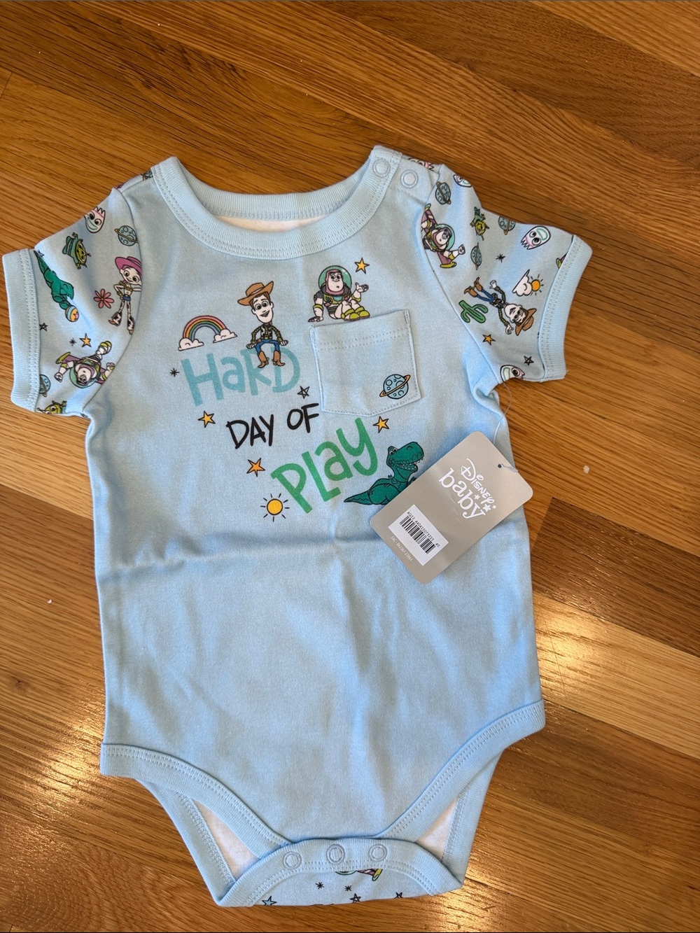 Disney Light Blue Toy Story "Day of Play" One-Piece